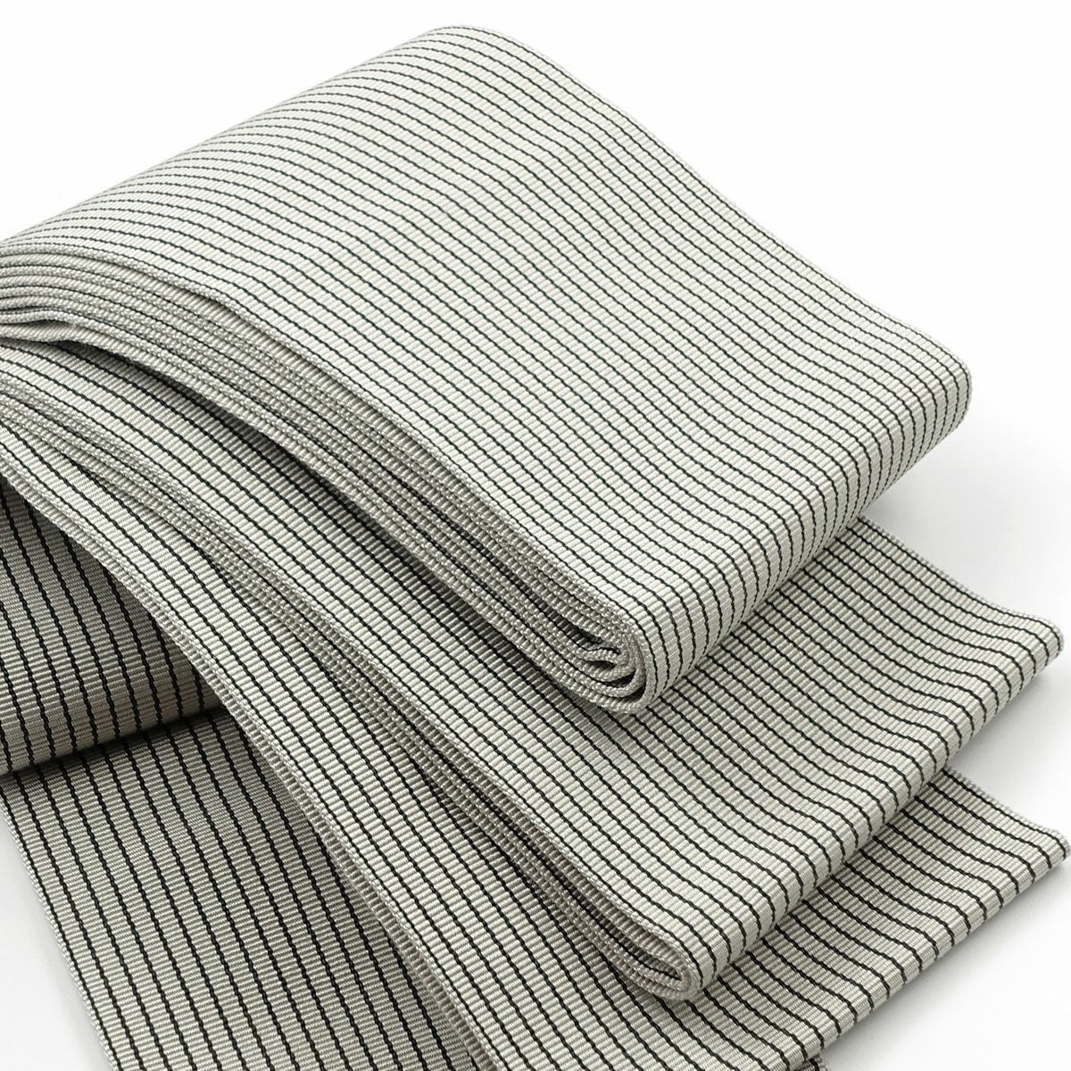 角帯 縞 薄グレー