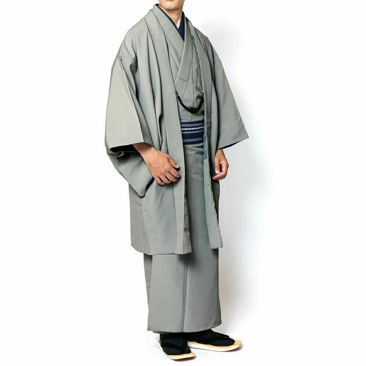 男着物10点フルセット 洗える着物 ちりめん