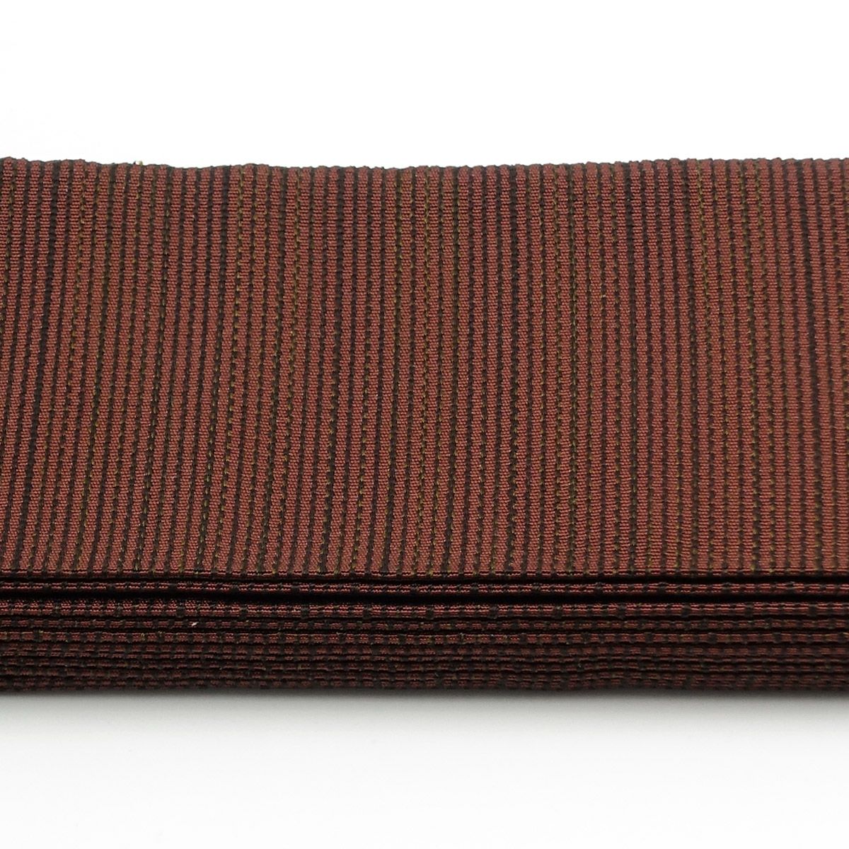 角帯 正絹 博多織物 茶