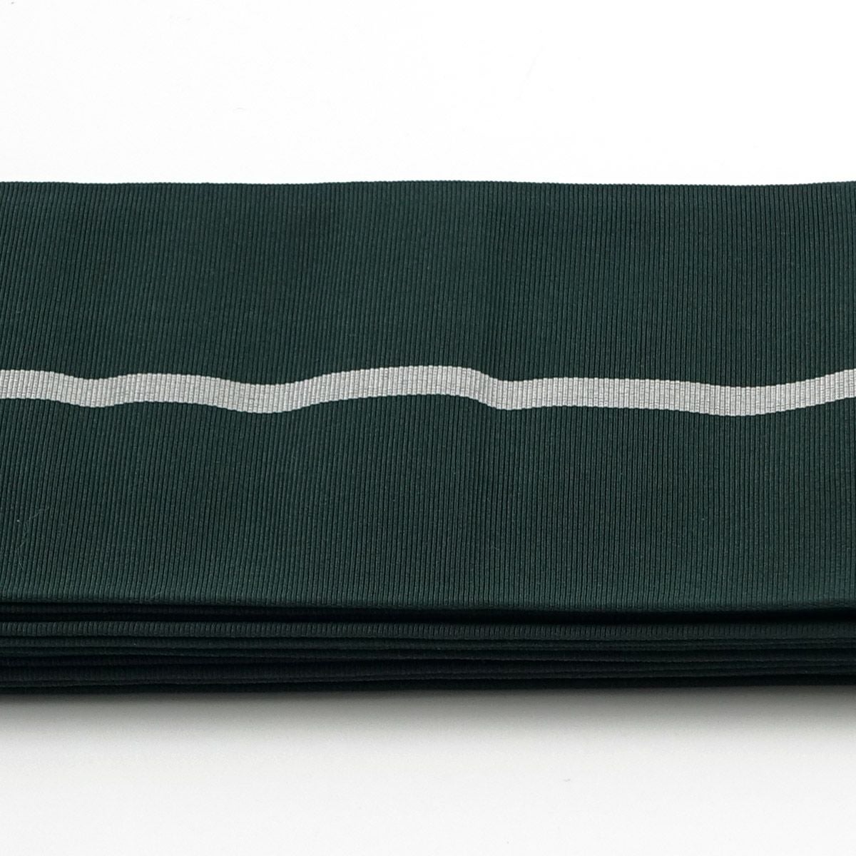角帯 正絹 博多織物 献上 深緑