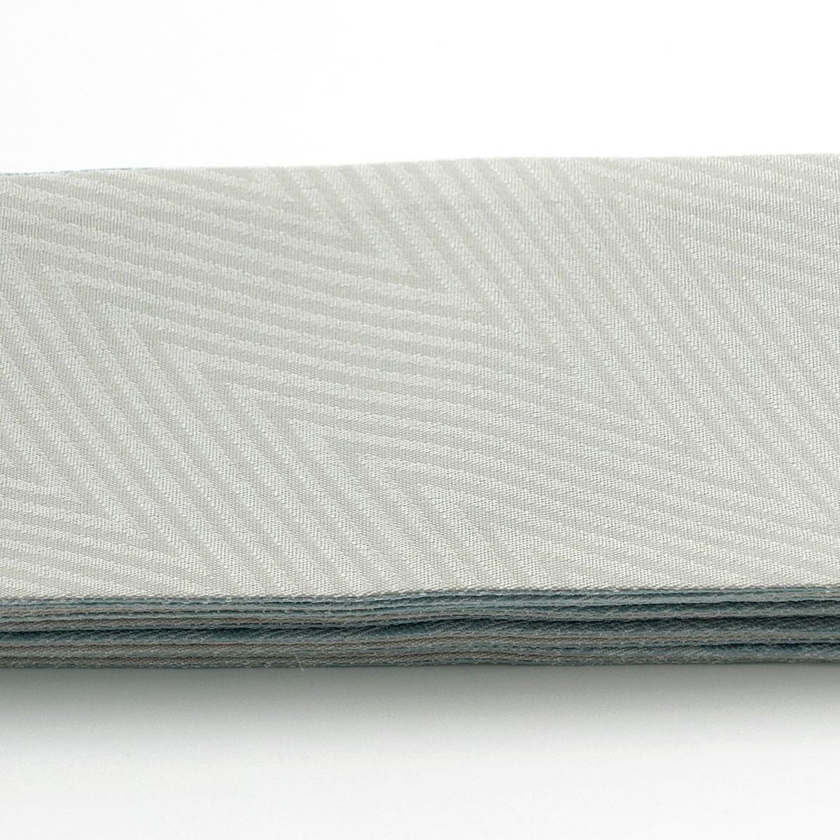 角帯 桐生織 草木 水色