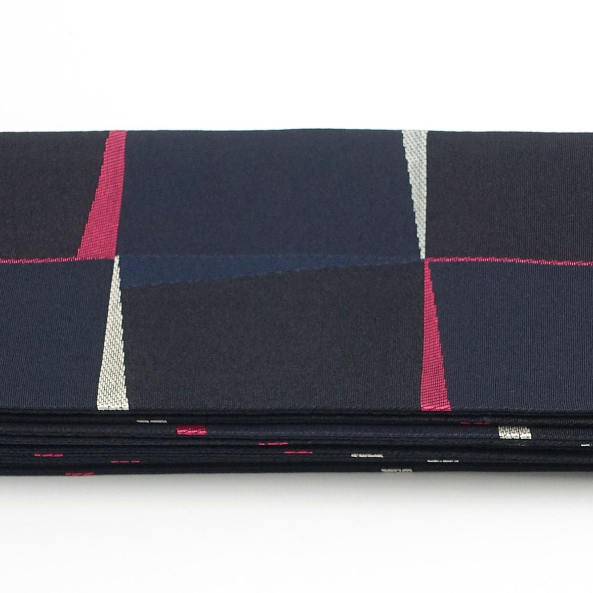 角帯 桐生織 黒紺