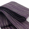 角帯 桐生織 よろけ縞 紫×黒