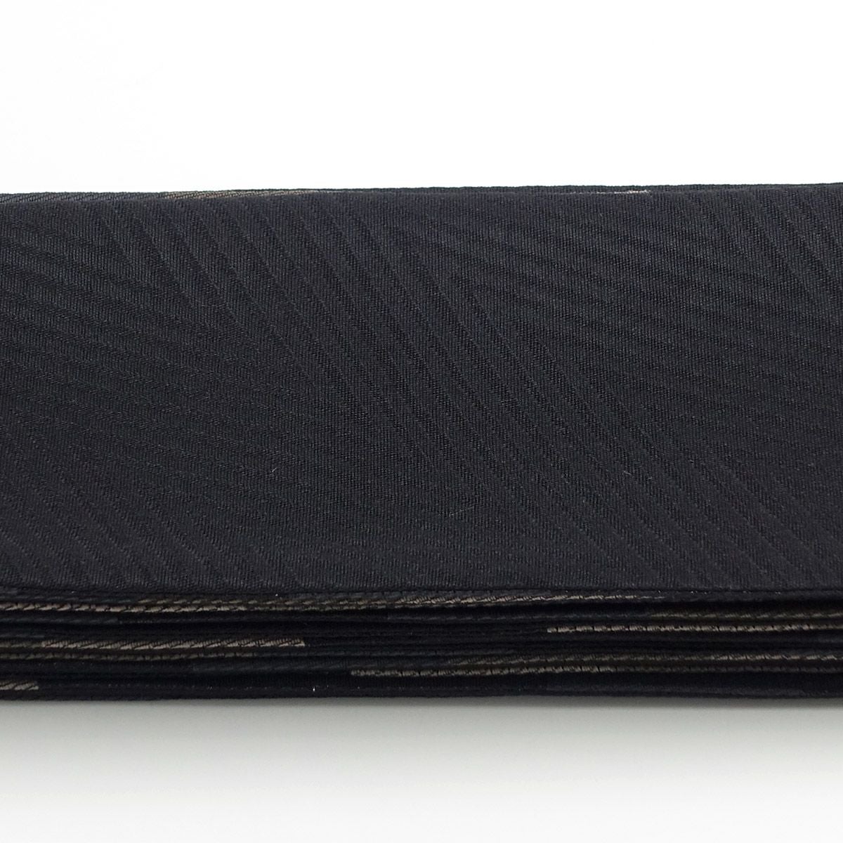 角帯 桐生織 縞 茶×黒