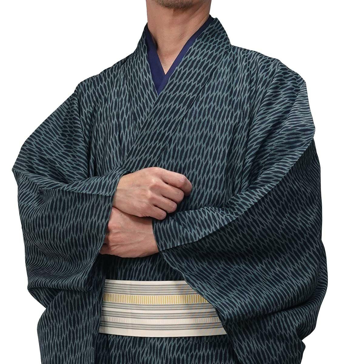 夏着物 洗える 単衣 小紋 紗