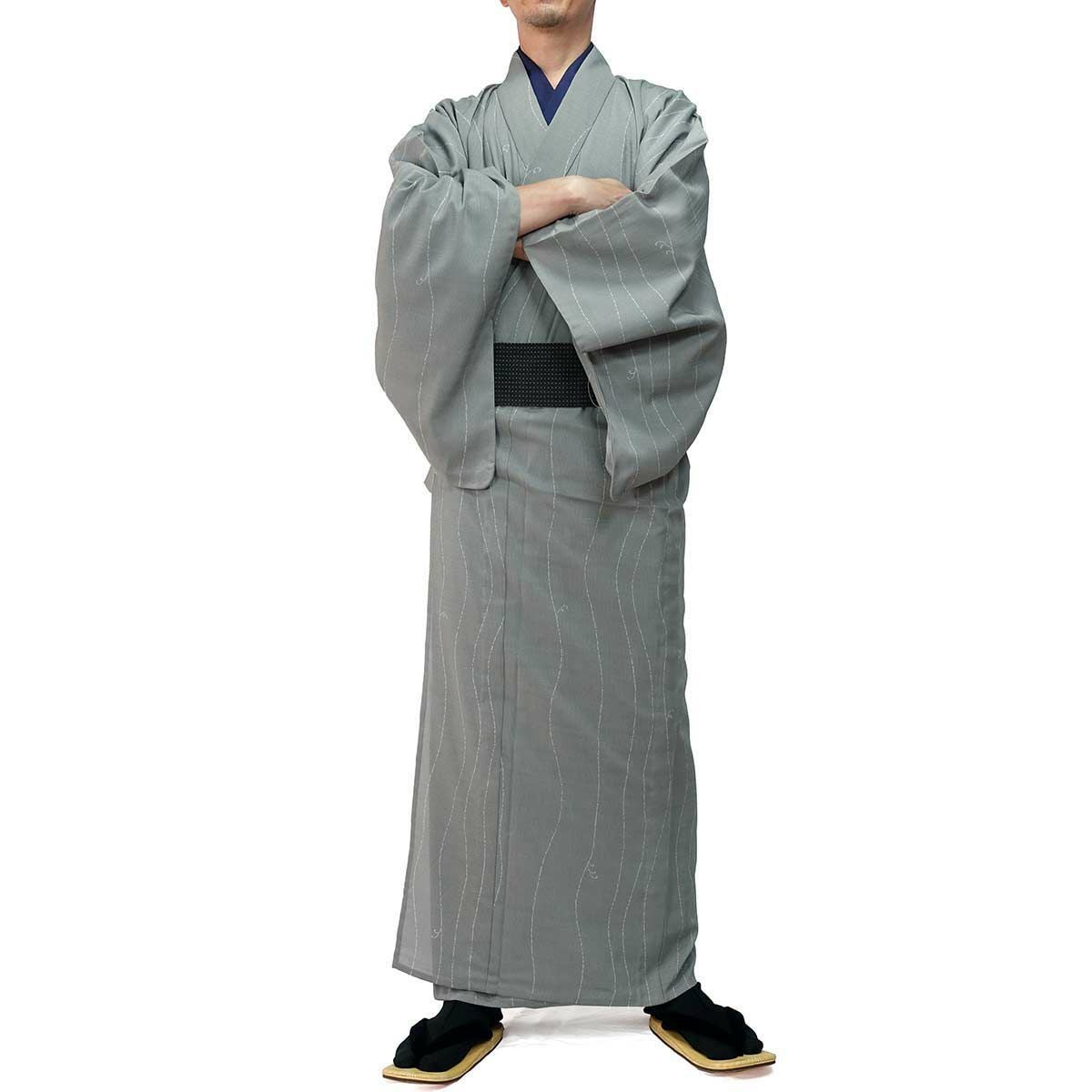 夏着物 洗える 単衣 小紋 紗