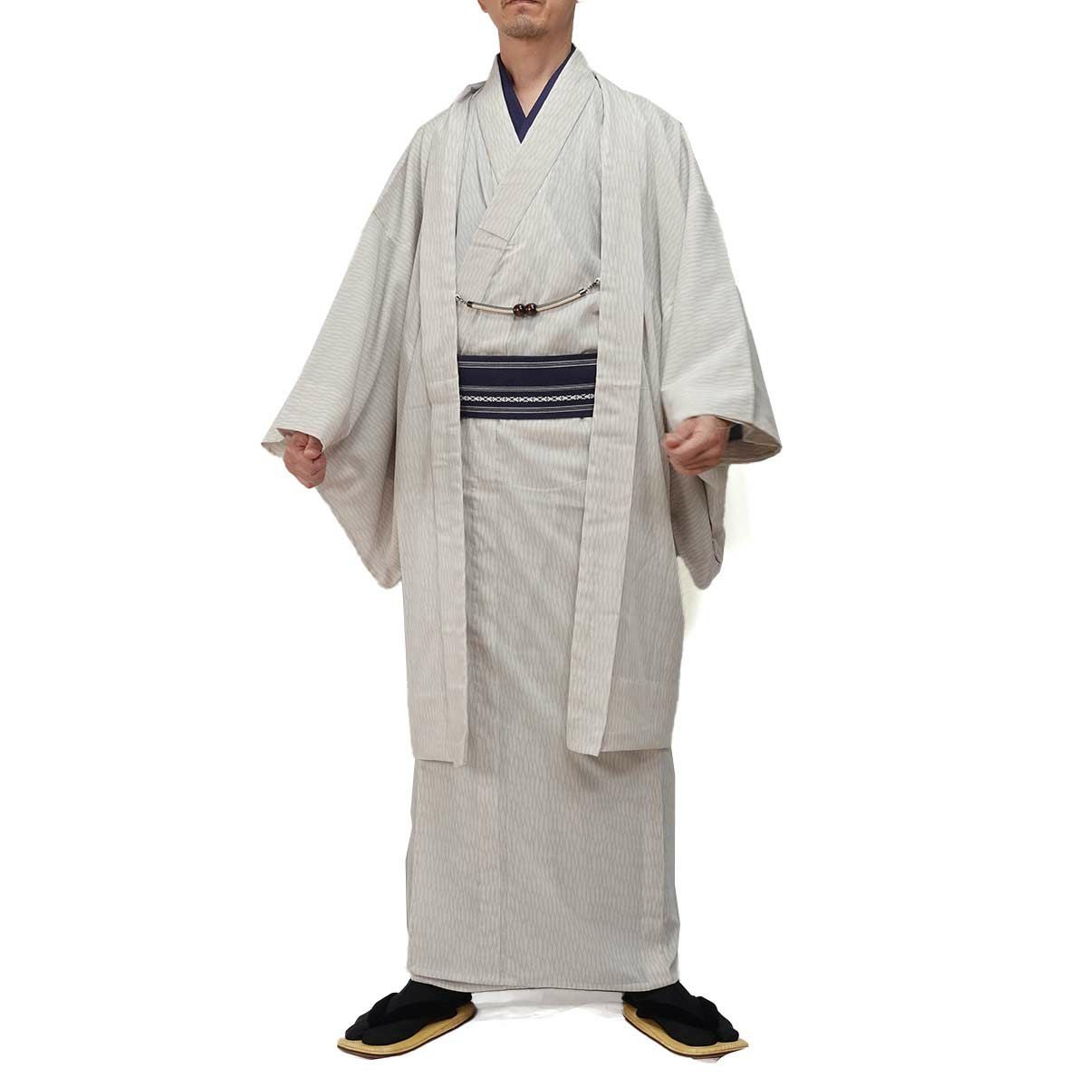 夏羽織 洗える 単衣 小紋 紗