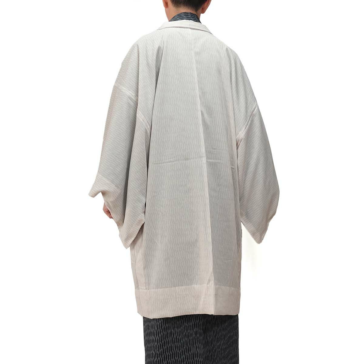 夏羽織 洗える 単衣 小紋 紗