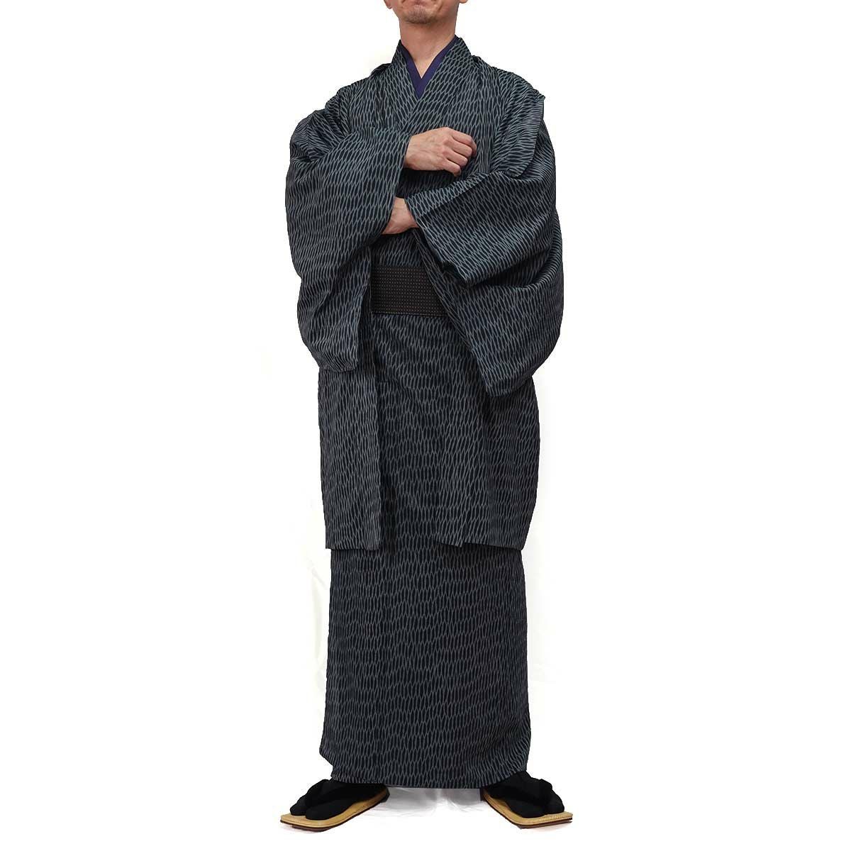 夏羽織 洗える 単衣 小紋 紗