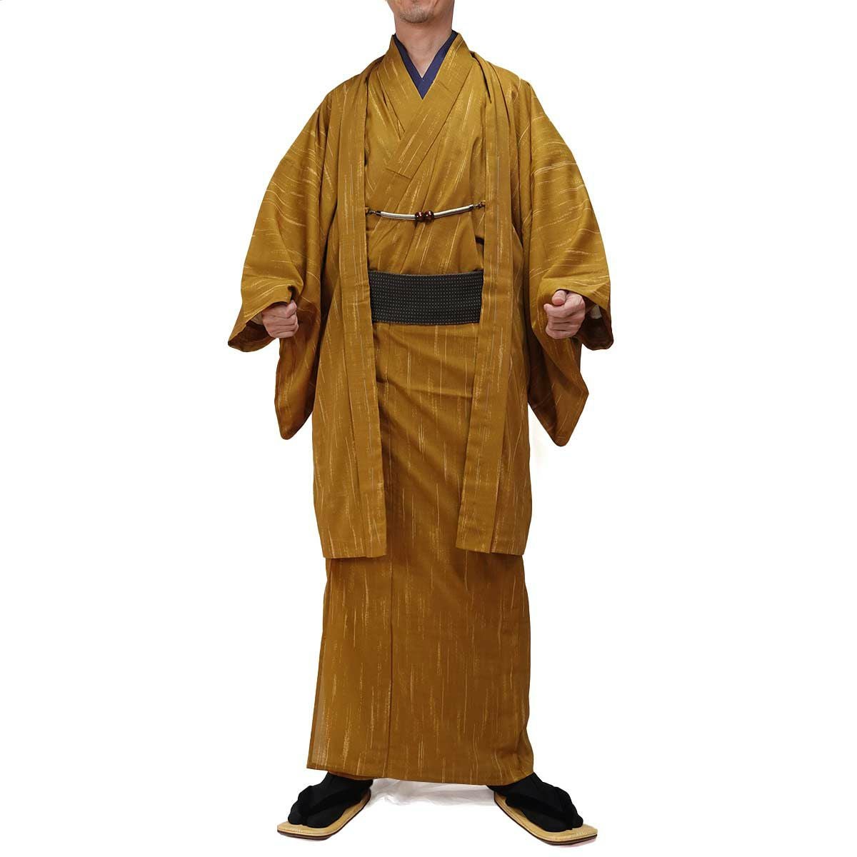 夏羽織 洗える 単衣 小紋 紗