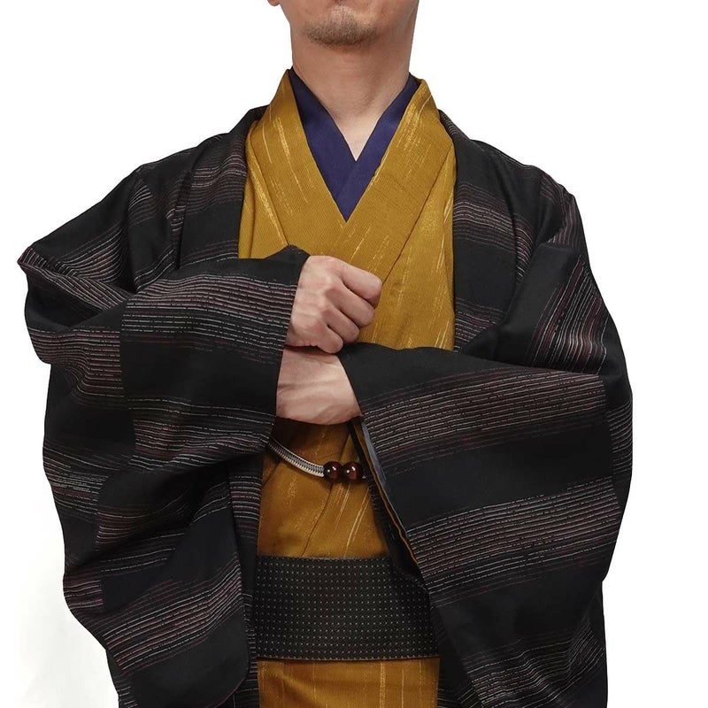 夏羽織 洗える 単衣 小紋 紗