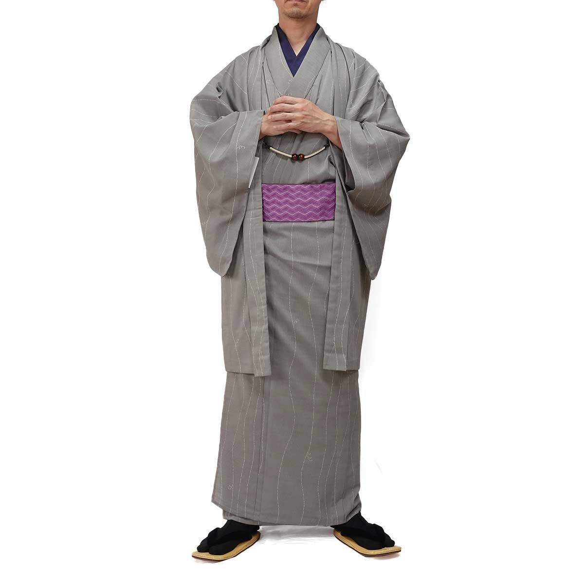 夏羽織 洗える 単衣 小紋 紗