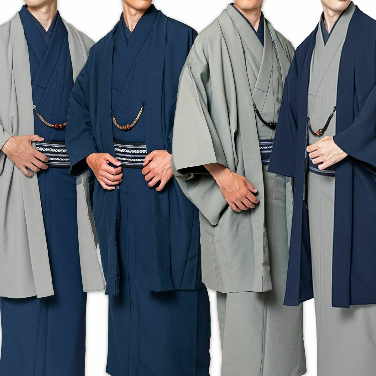 男着物 正絹 古紬結城 髭紬 袷 焦げ茶 M