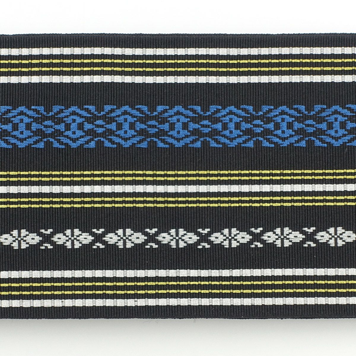 角帯 正絹 博多織物 献上 黒