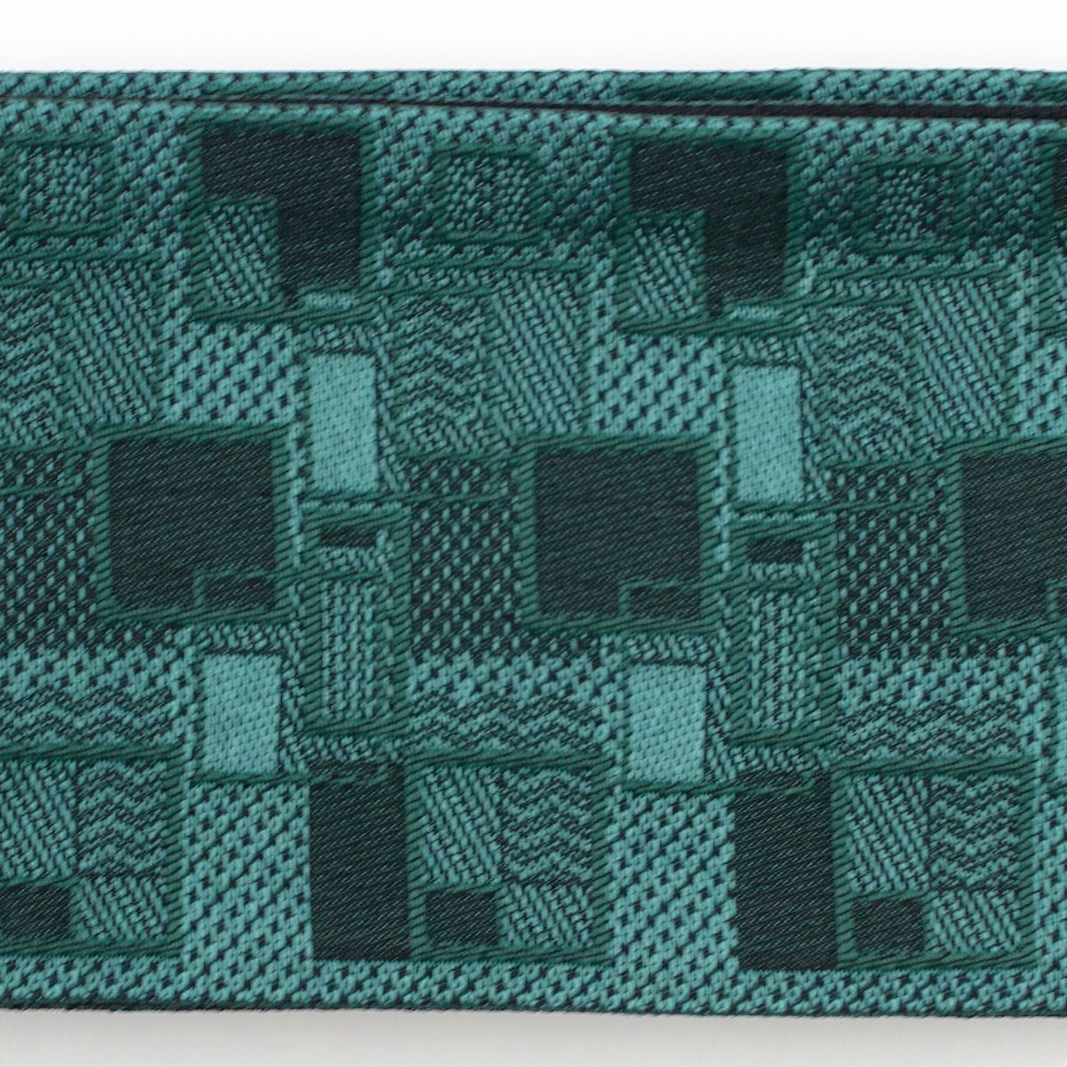 角帯 桐生織 四角 青緑