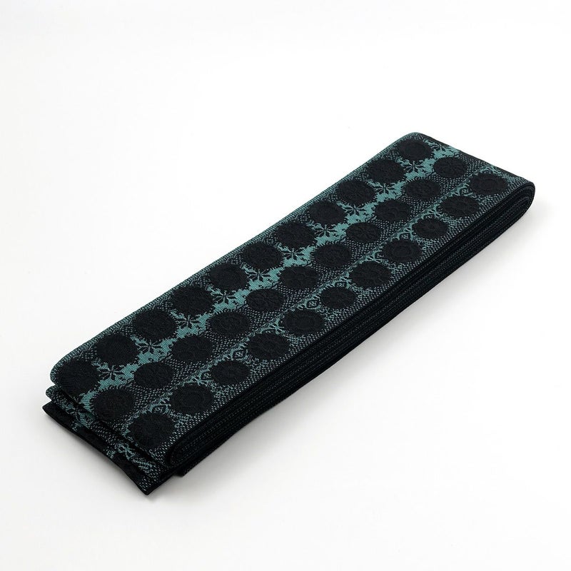 角帯 桐生織 青