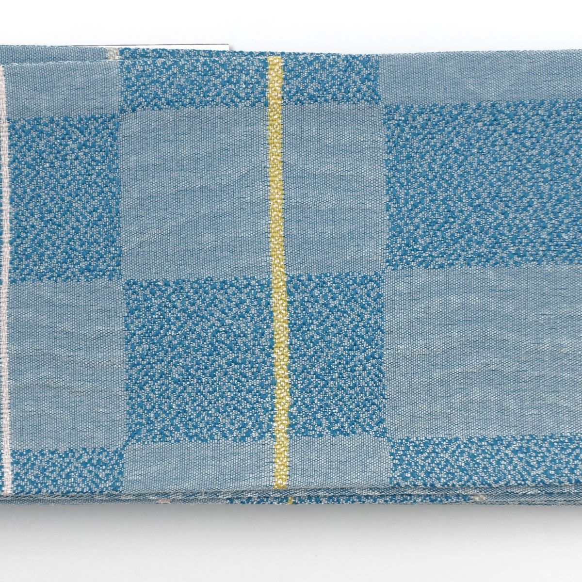 角帯 桐生織 四角 水色