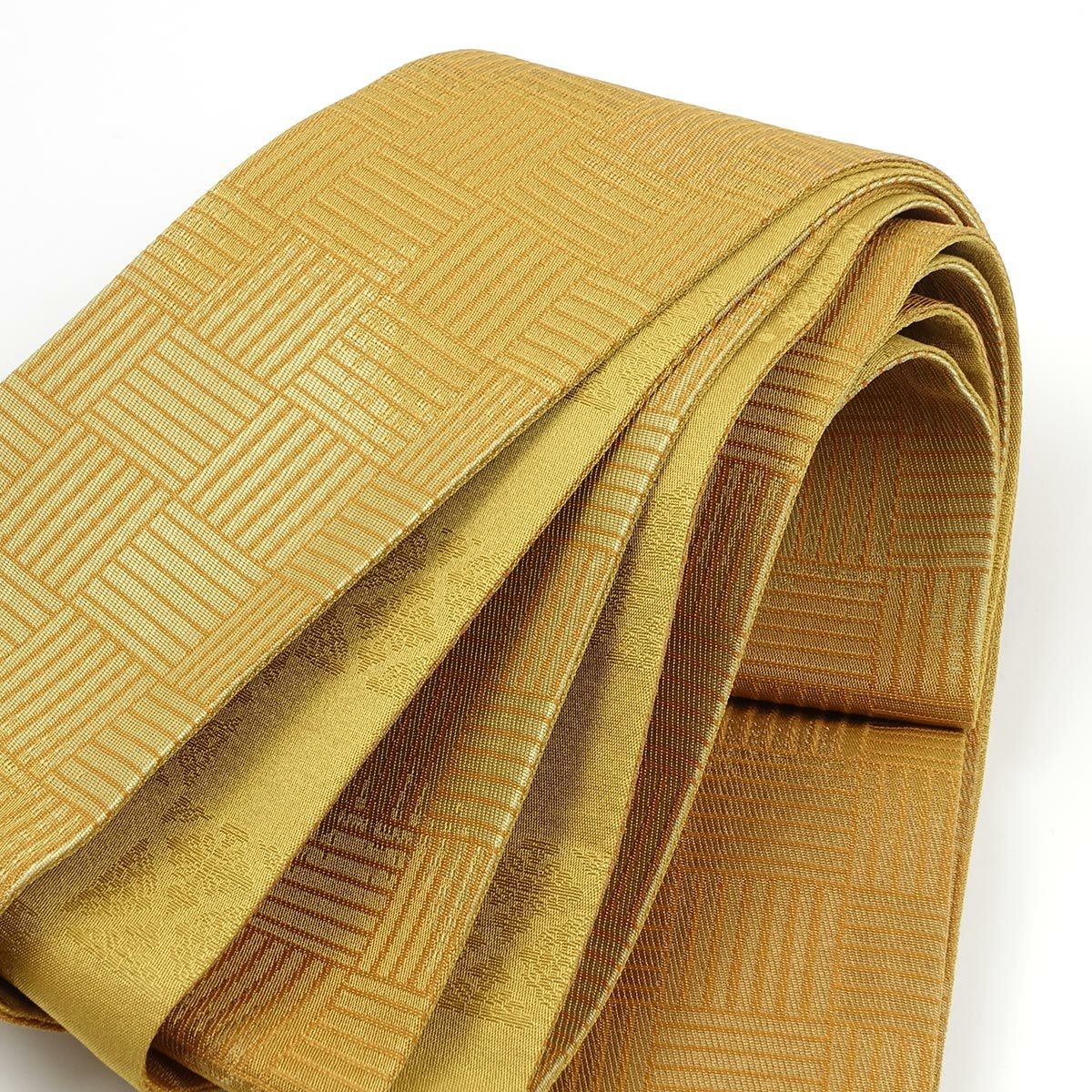 角帯 桐生織 からし色