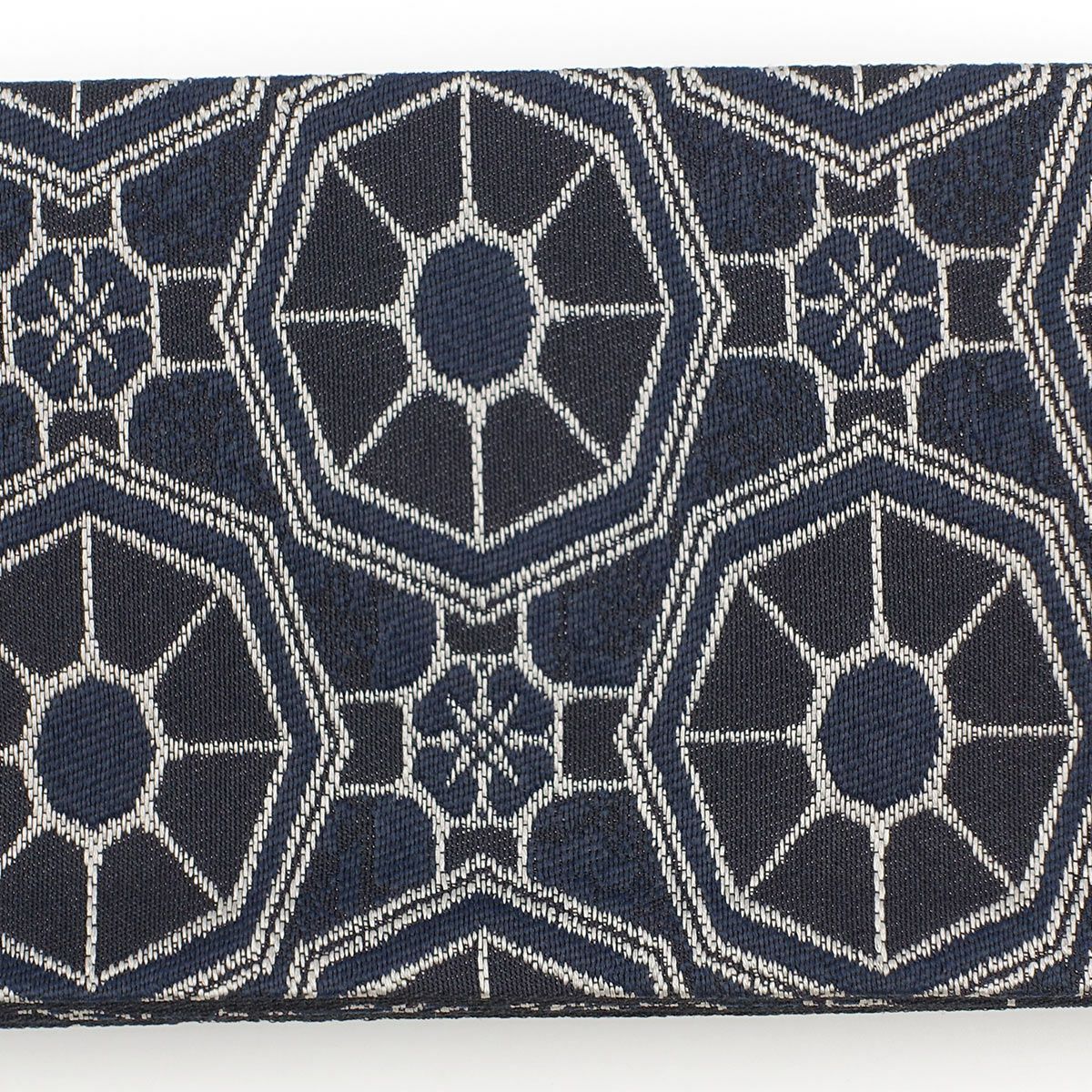 角帯 桐生織 黒紺