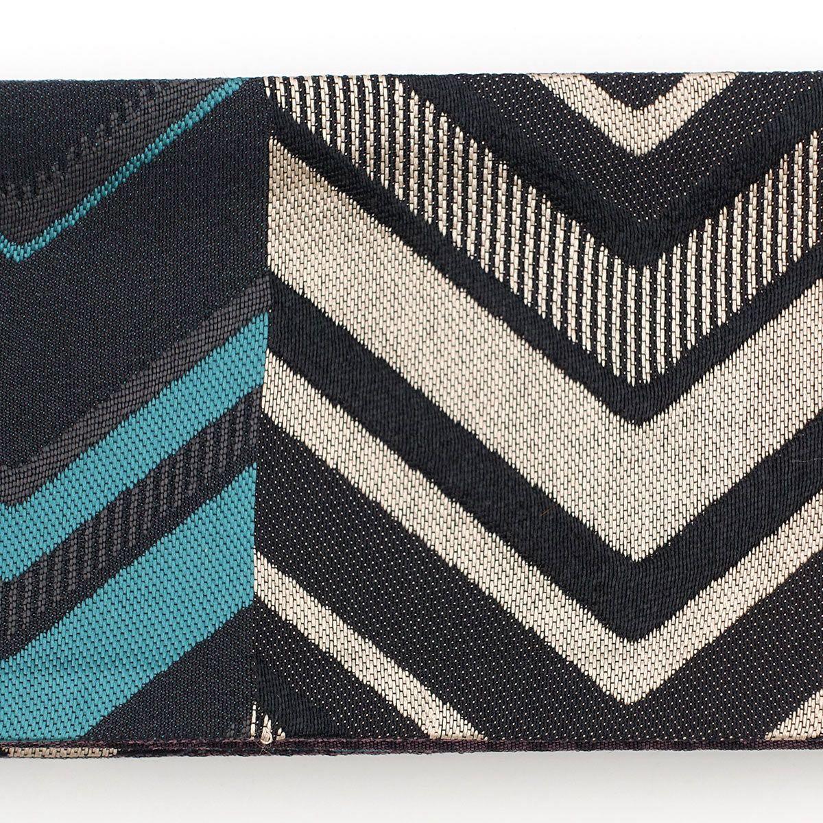 角帯 桐生織 青 生成