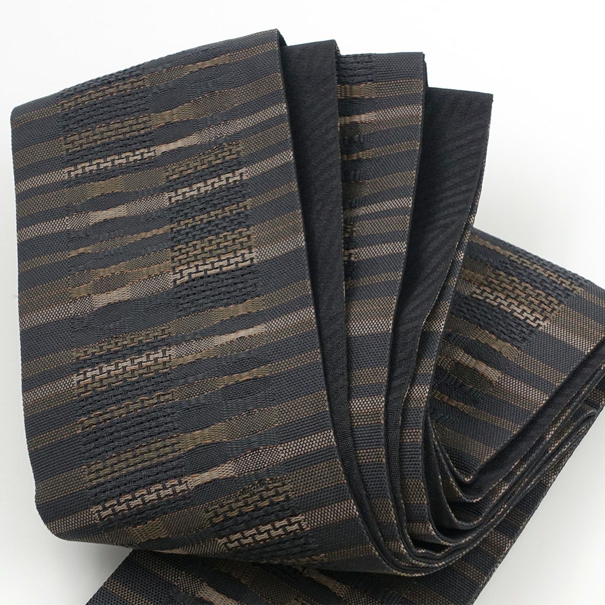 角帯 桐生織 焦茶