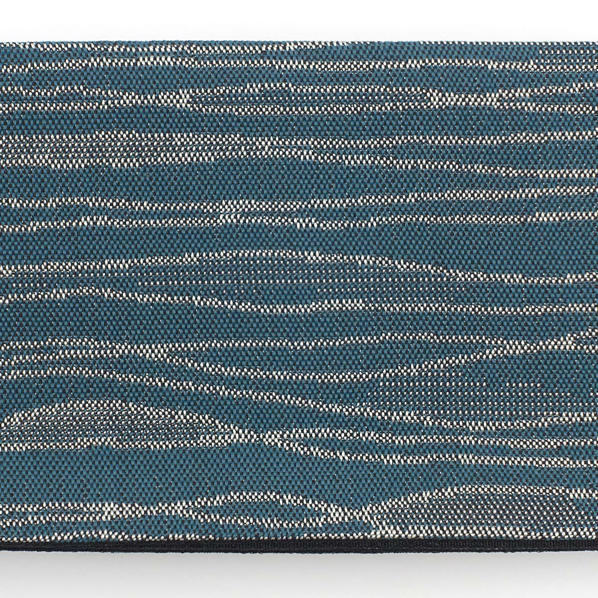 角帯 桐生織 よろけ縞 青