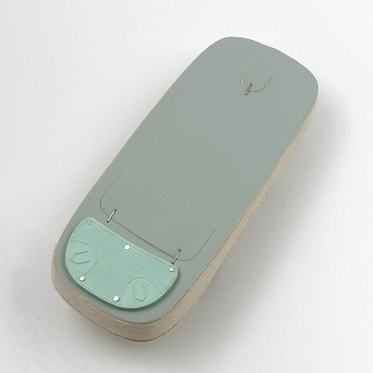 草履 亜麻 生成 グレー鼻緒 L 25cm～26.5cm位まで対応