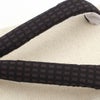 草履 亜麻 生成 茶鼻緒 L 25cm～26.5cm位まで対応
