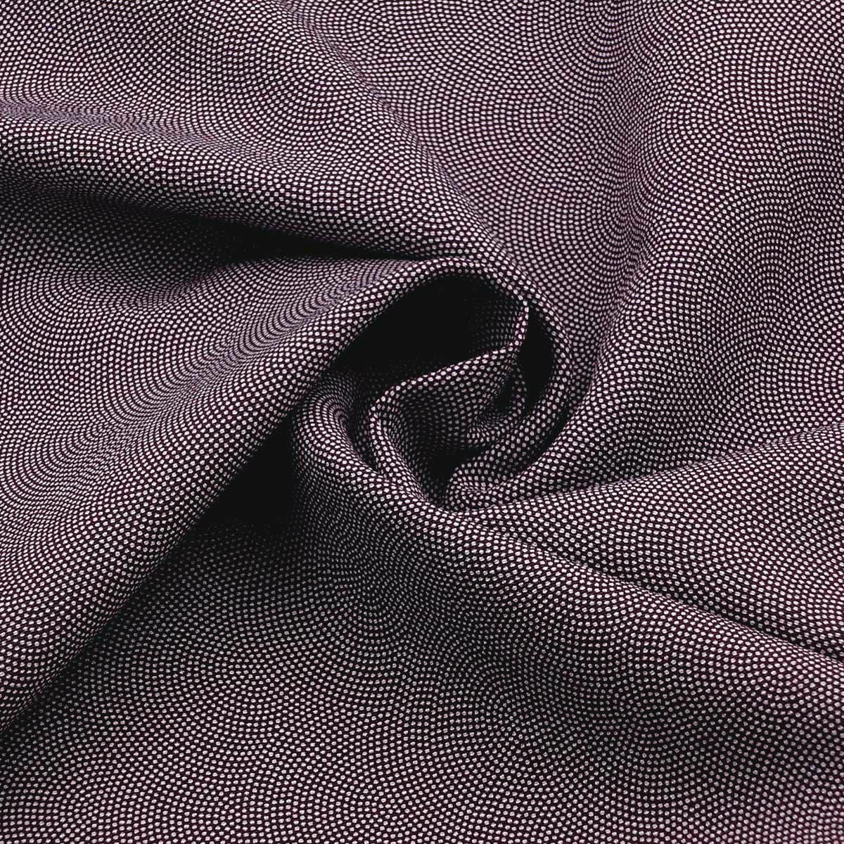 すぐに着られる男着物 単衣 江戸小紋 鮫小紋 紫 3L