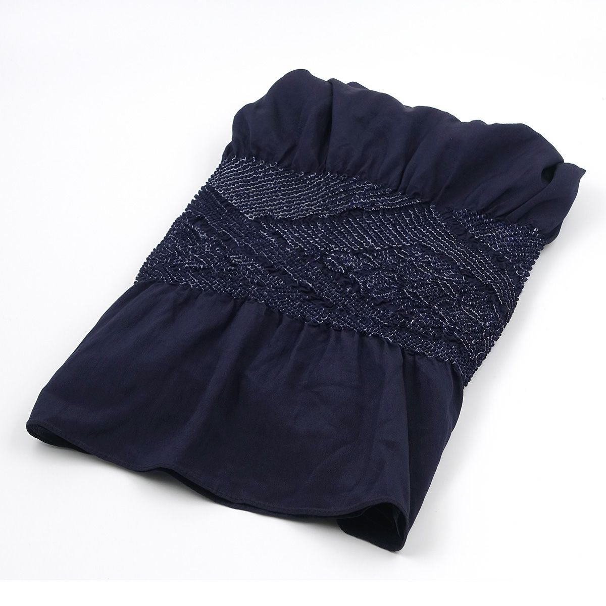 兵児帯 正絹 端絞り 端兵児 濃紺