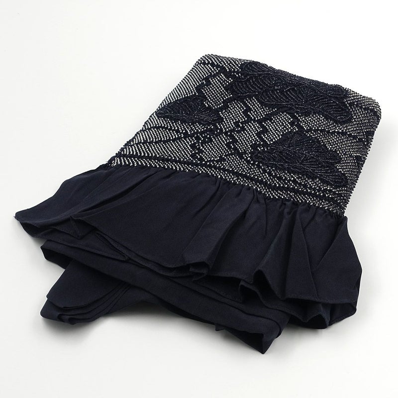 兵児帯 正絹 端絞り 端兵児 濃紺