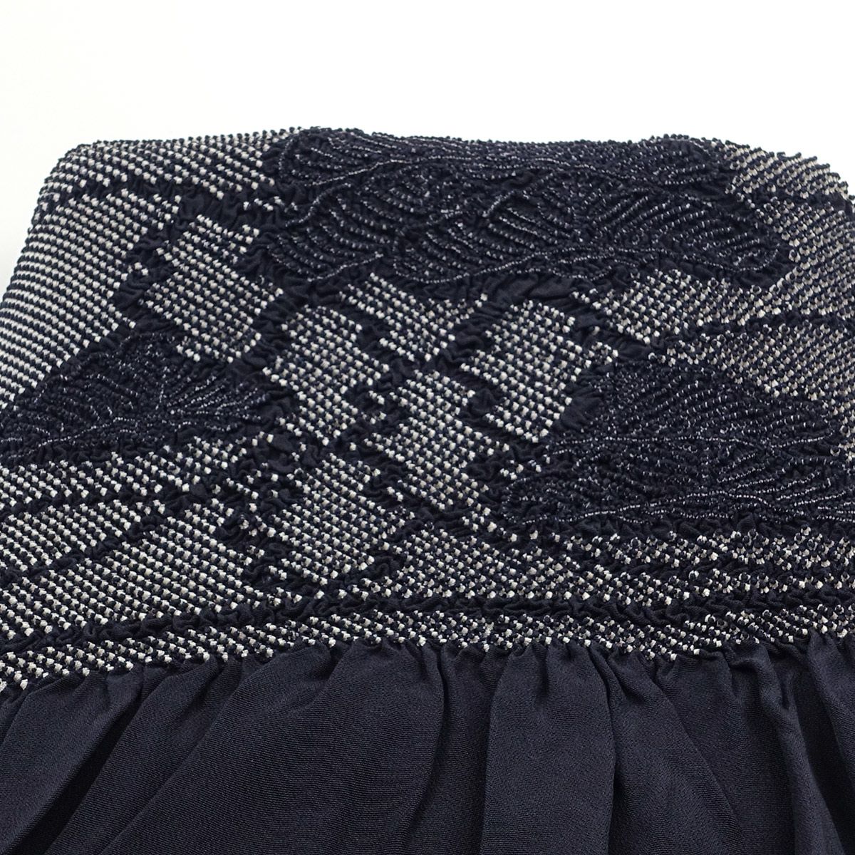 兵児帯 正絹 端絞り 端兵児 濃紺