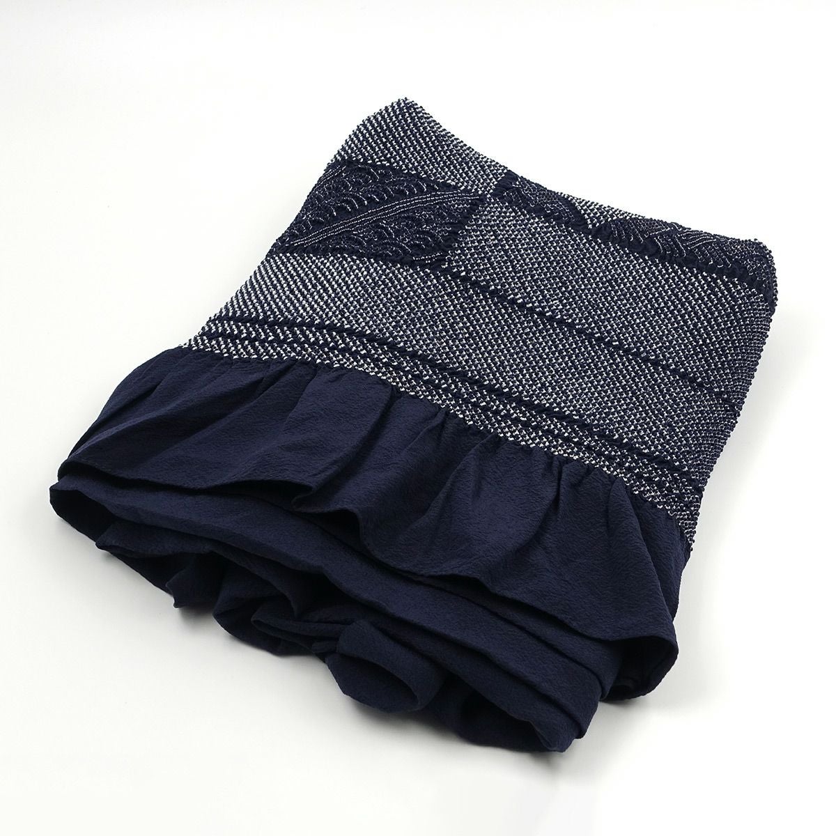 兵児帯 正絹 端絞り 端兵児 濃紺