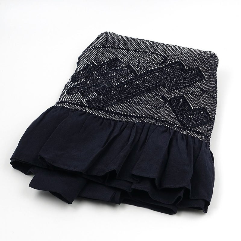 兵児帯 正絹 端絞り 端兵児 濃紺