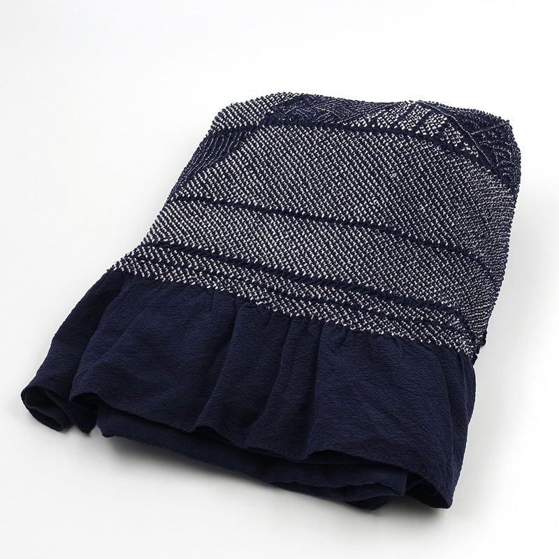 兵児帯 正絹 端絞り 端兵児 濃紺