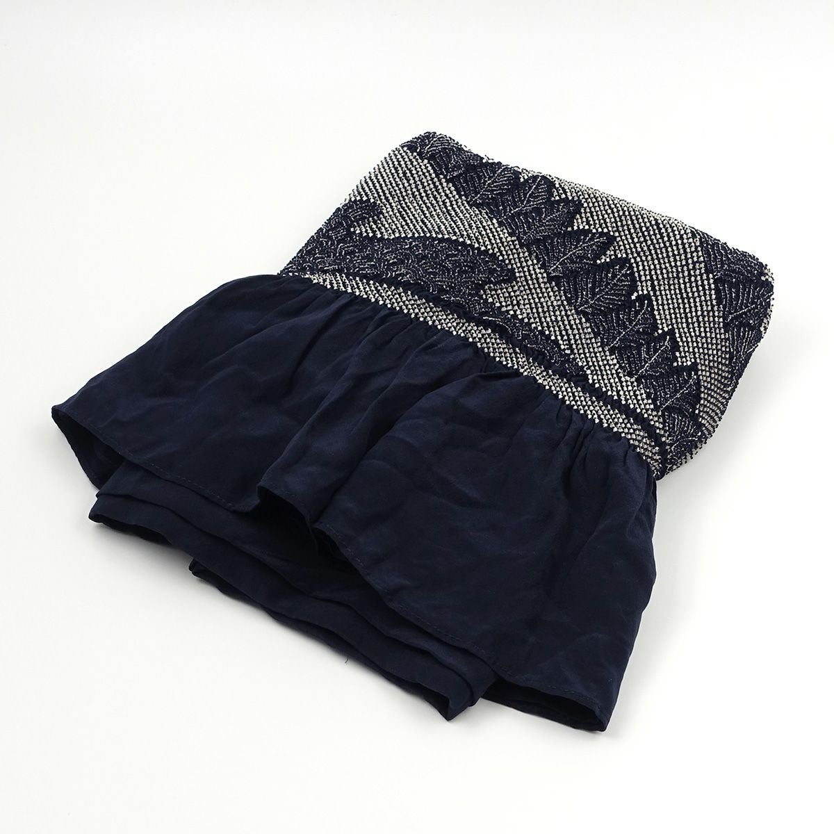 兵児帯 正絹 端絞り 端兵児 濃紺