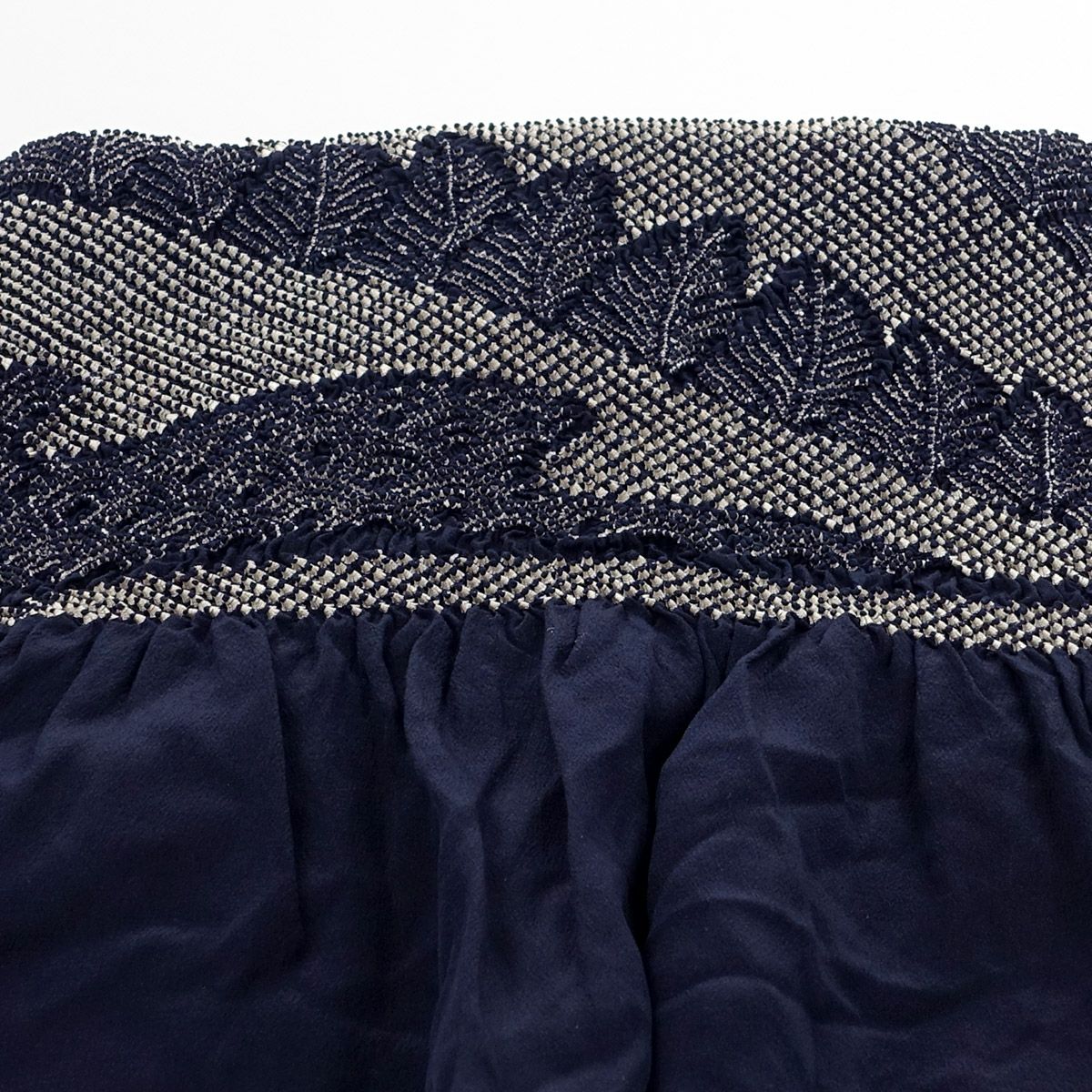 兵児帯 正絹 端絞り 端兵児 濃紺