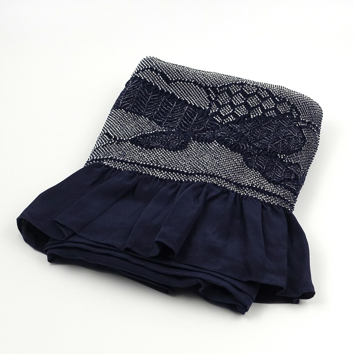 兵児帯 正絹 端絞り 端兵児 濃紺