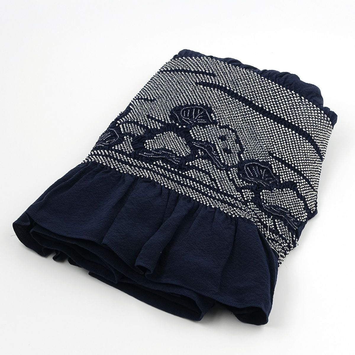 兵児帯 正絹 端絞り 端兵児 濃紺