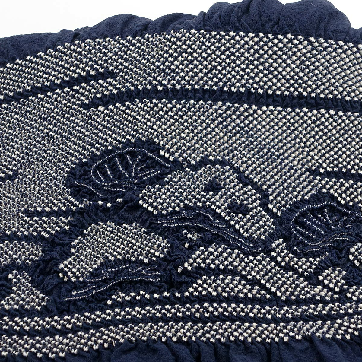 兵児帯 正絹 端絞り 端兵児 濃紺