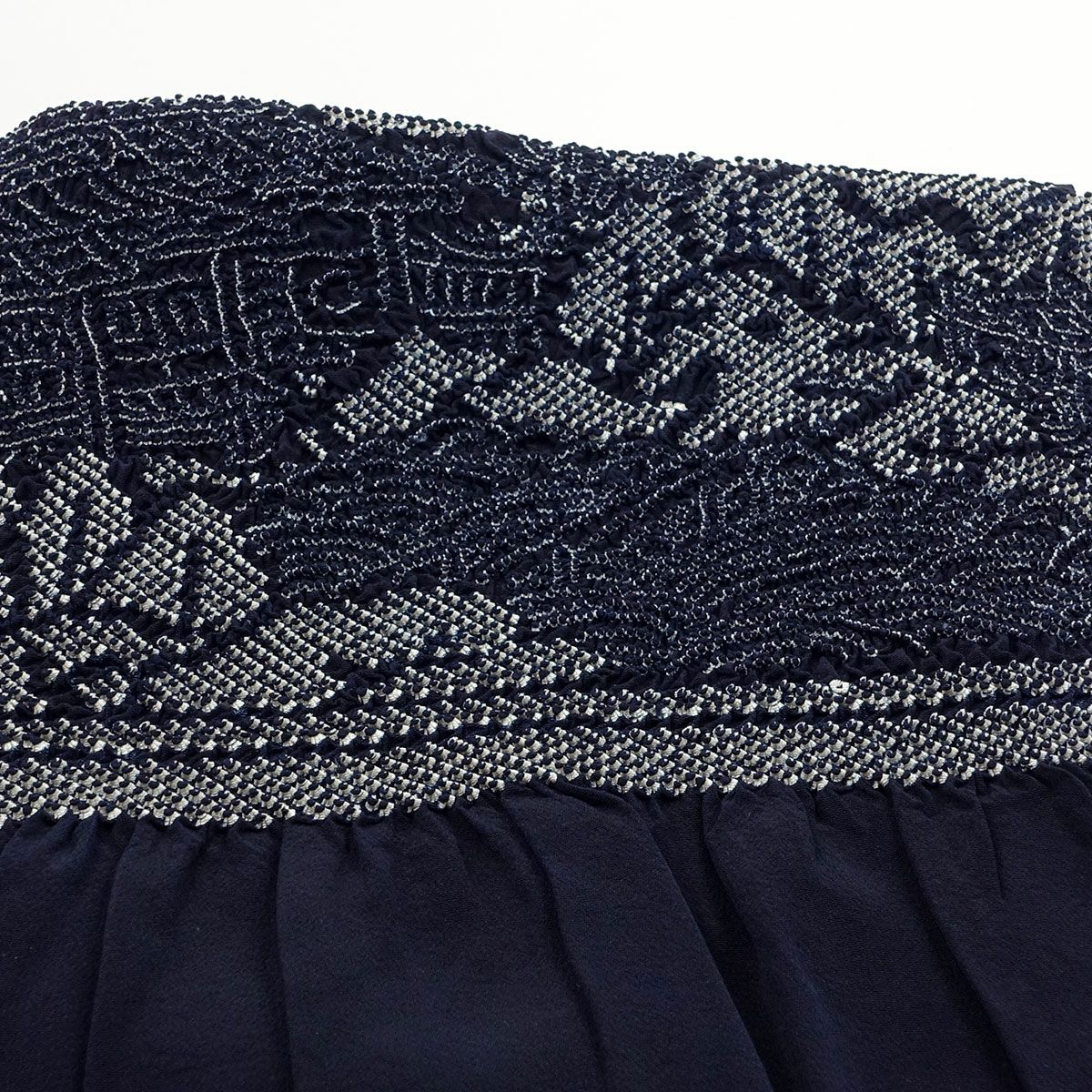 兵児帯 正絹 端絞り 端兵児 濃紺