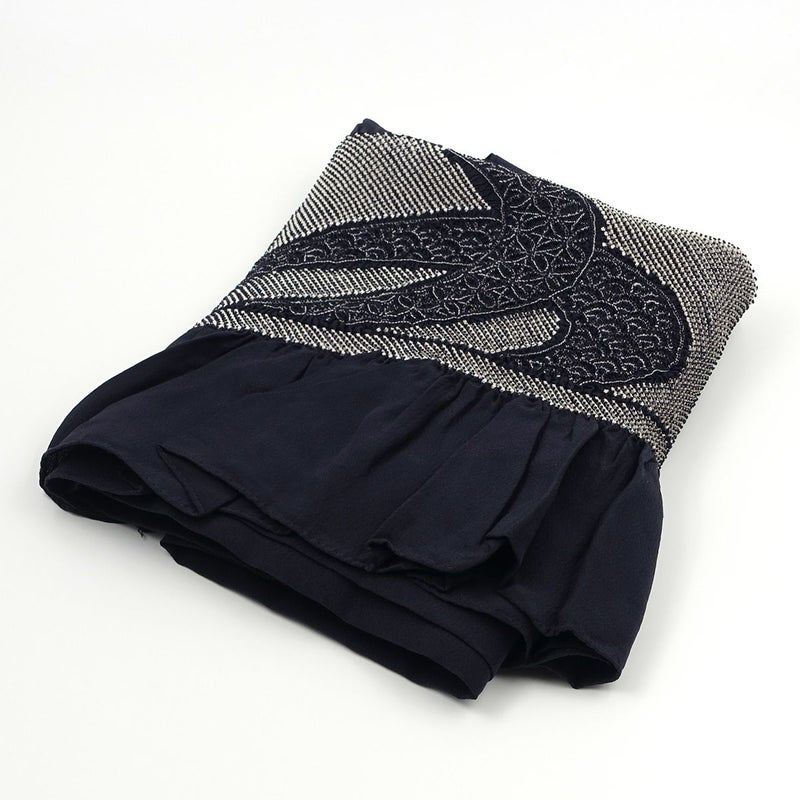 兵児帯 正絹 端絞り 端兵児 濃紺