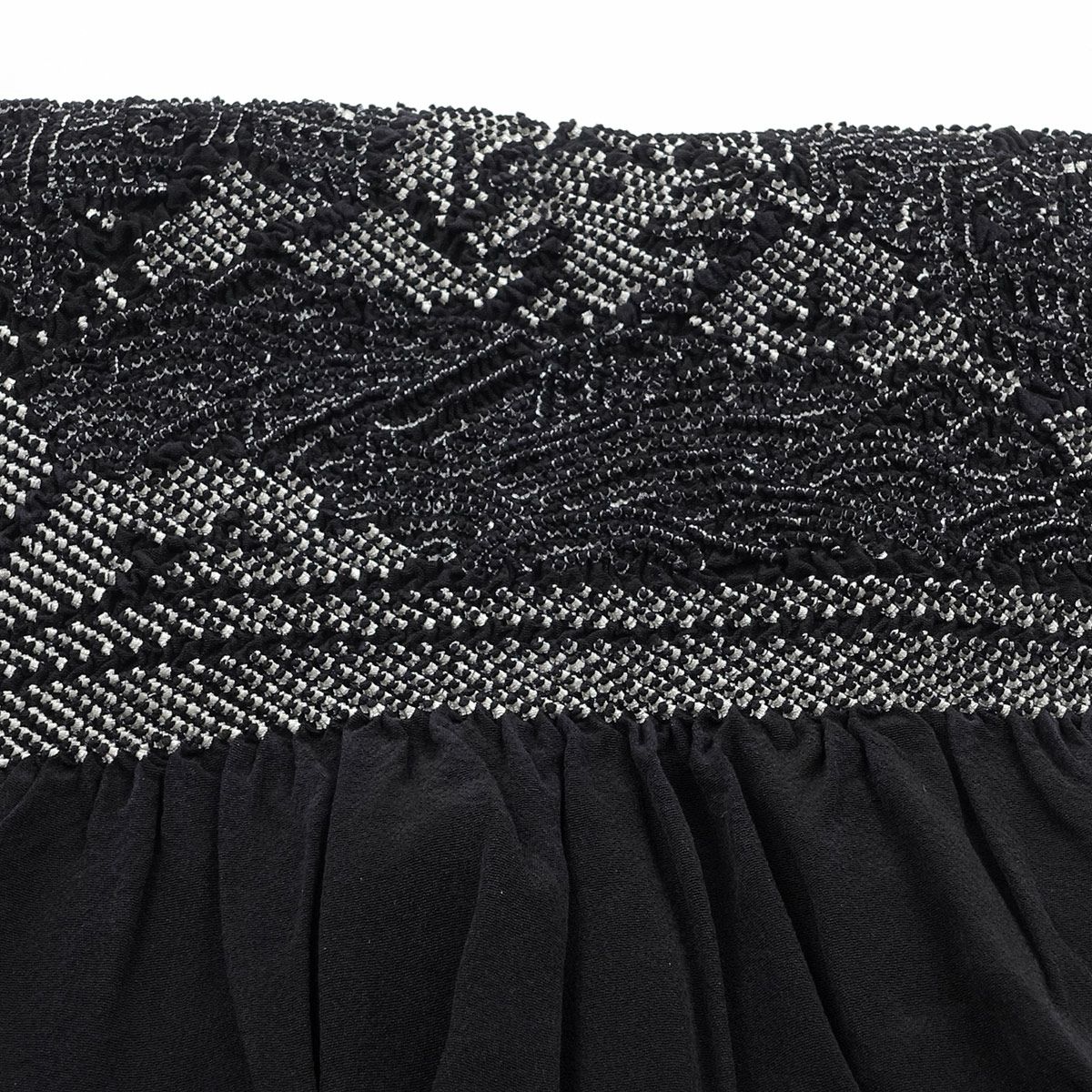 兵児帯 正絹 端絞り 端兵児 黒