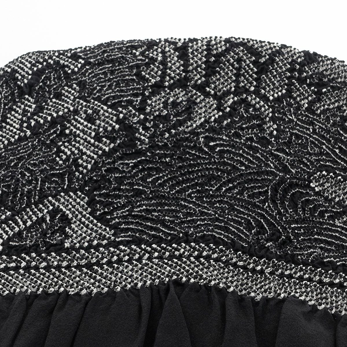 兵児帯 正絹 端絞り 端兵児 黒