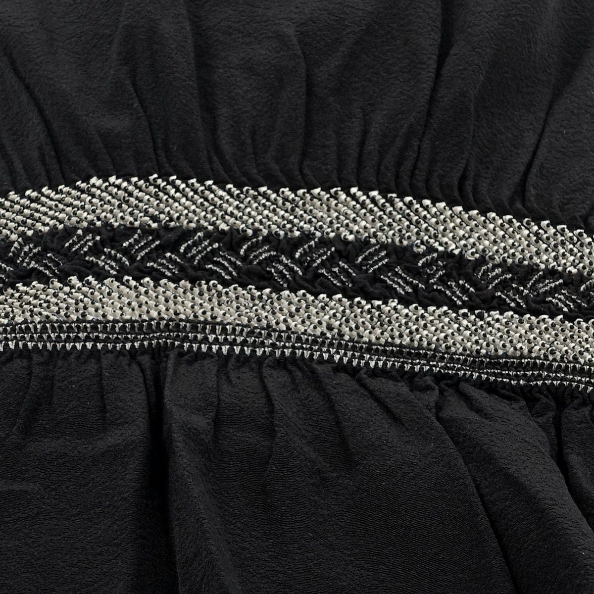 兵児帯 正絹 端絞り 端兵児 黒