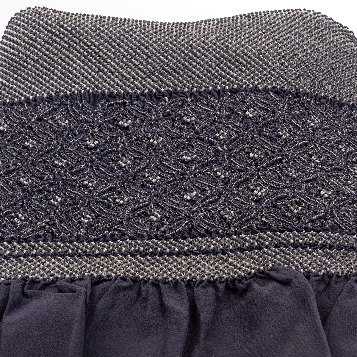 兵児帯 正絹 端絞り 端兵児 灰青