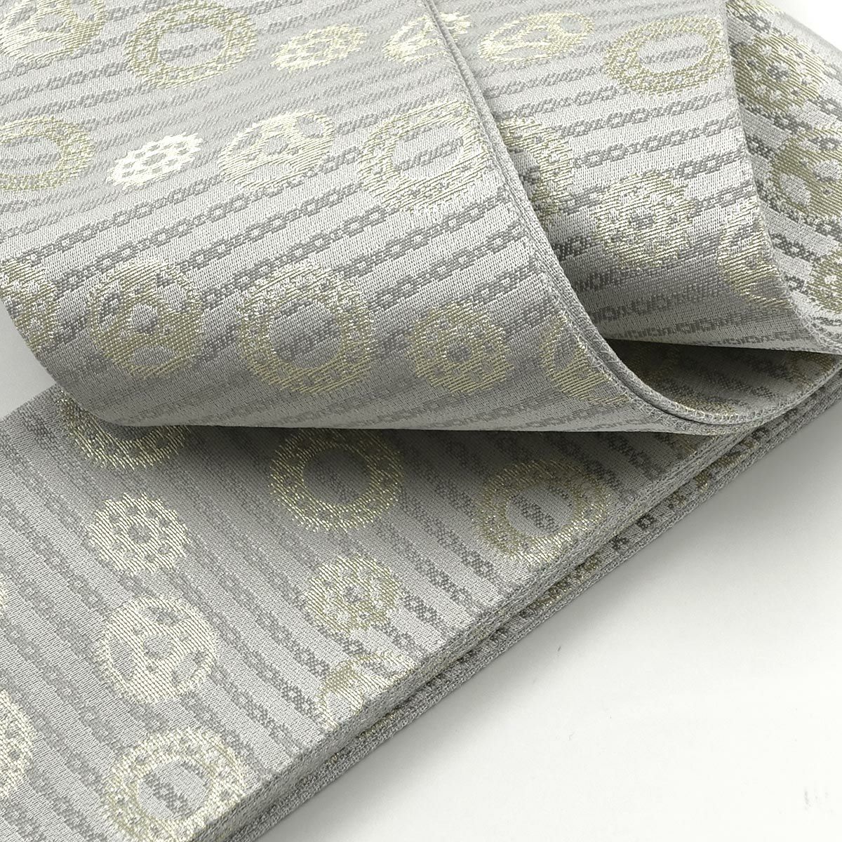 角帯 絹 博多織物 リバーシブル