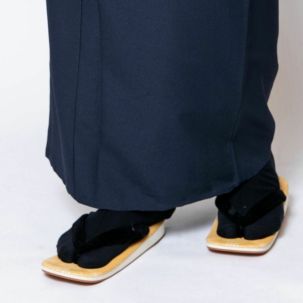 着流しお出かけセット 洗える着物 濃紺