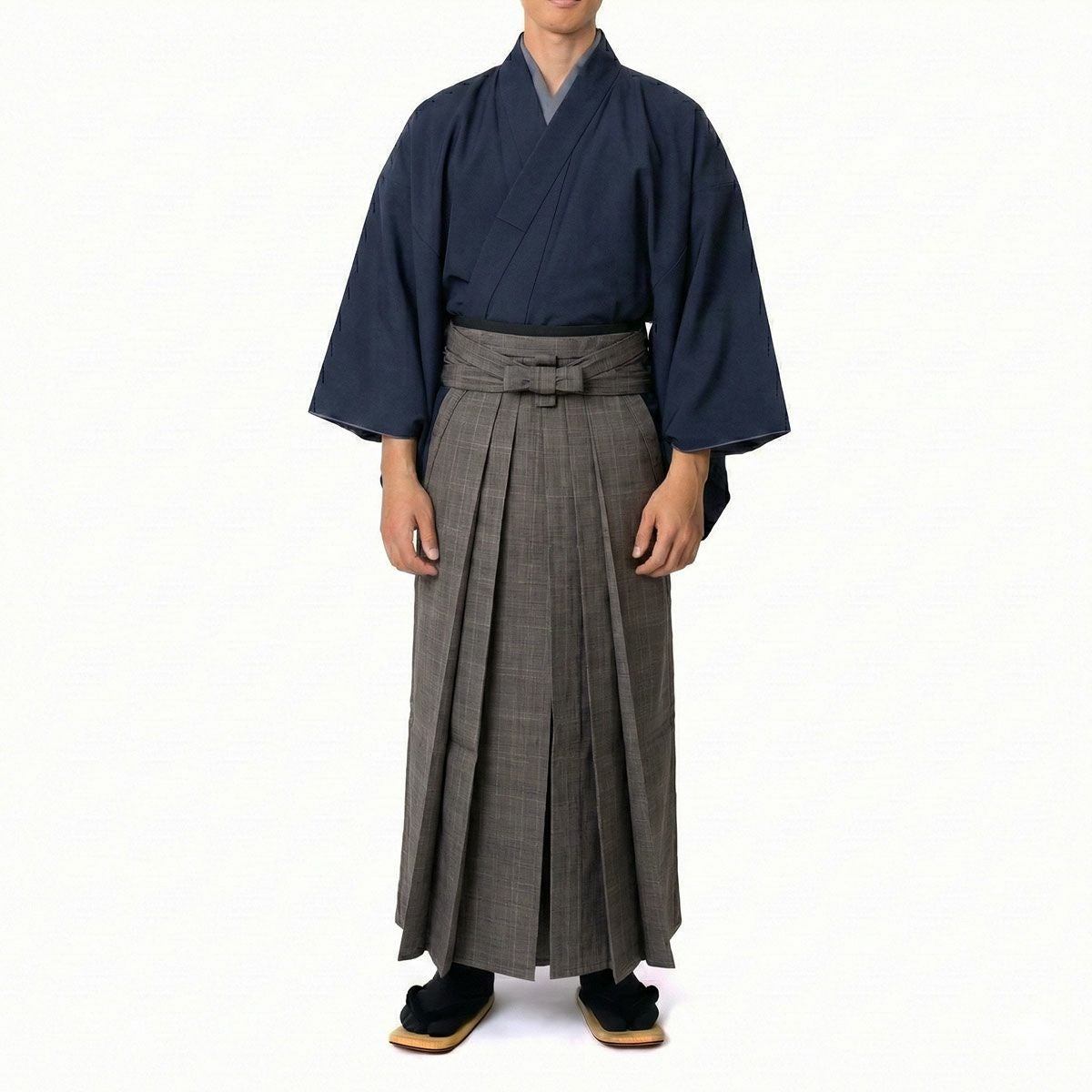 正絹袴 馬乗り袴 無地 真綿紬