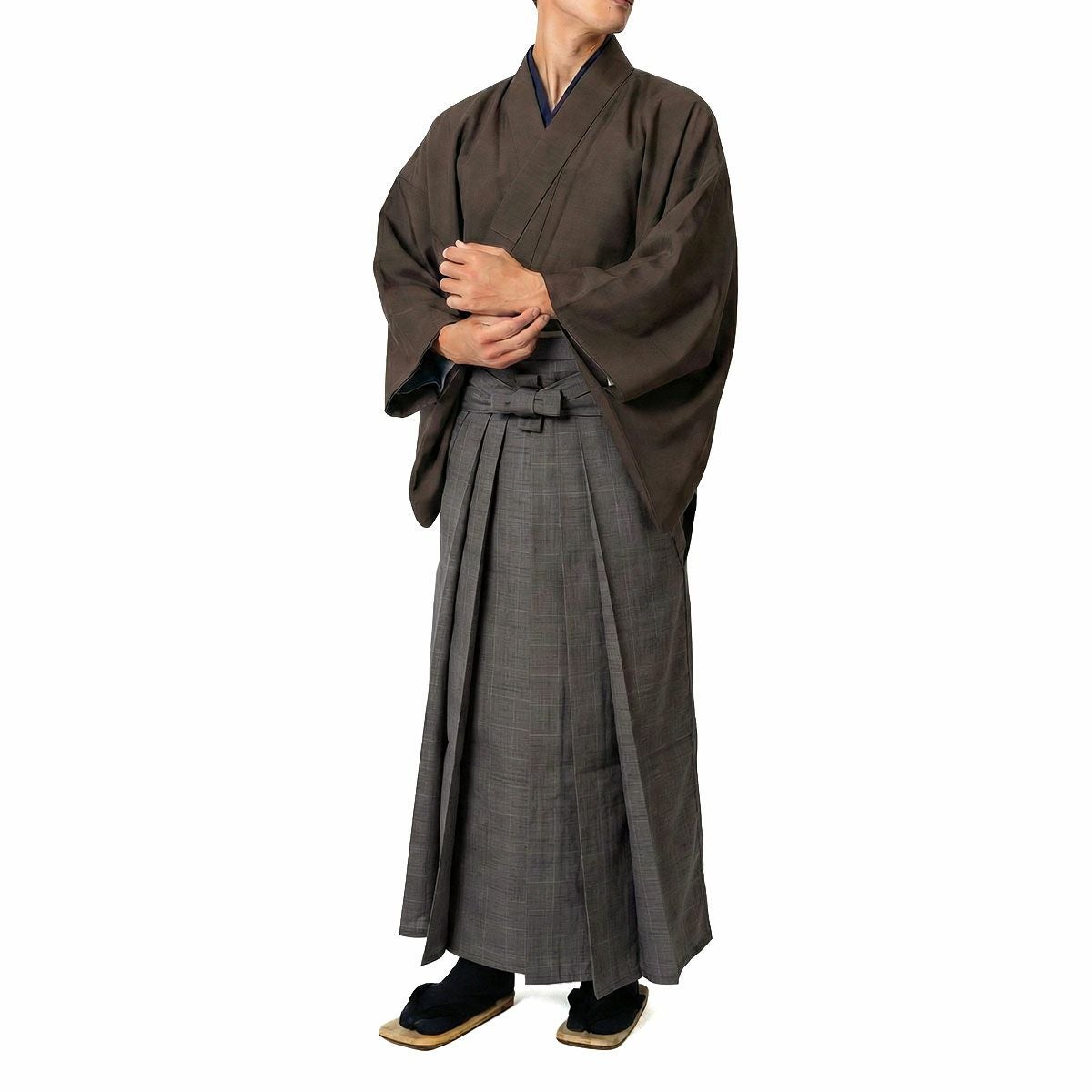 正絹袴 馬乗り袴 無地 真綿紬